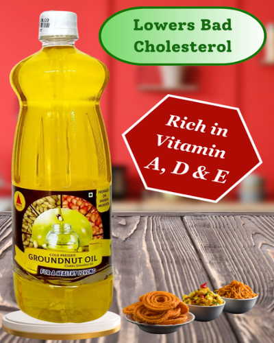 Cold pressed Groundnut Oil